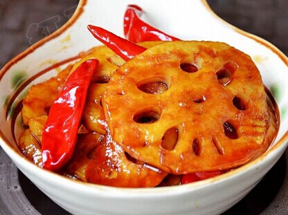 韩式辣椒酱炝拌莲藕的做法